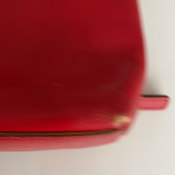 Club Monico Red Leather Shoulder Bag - Picture 10 of 11